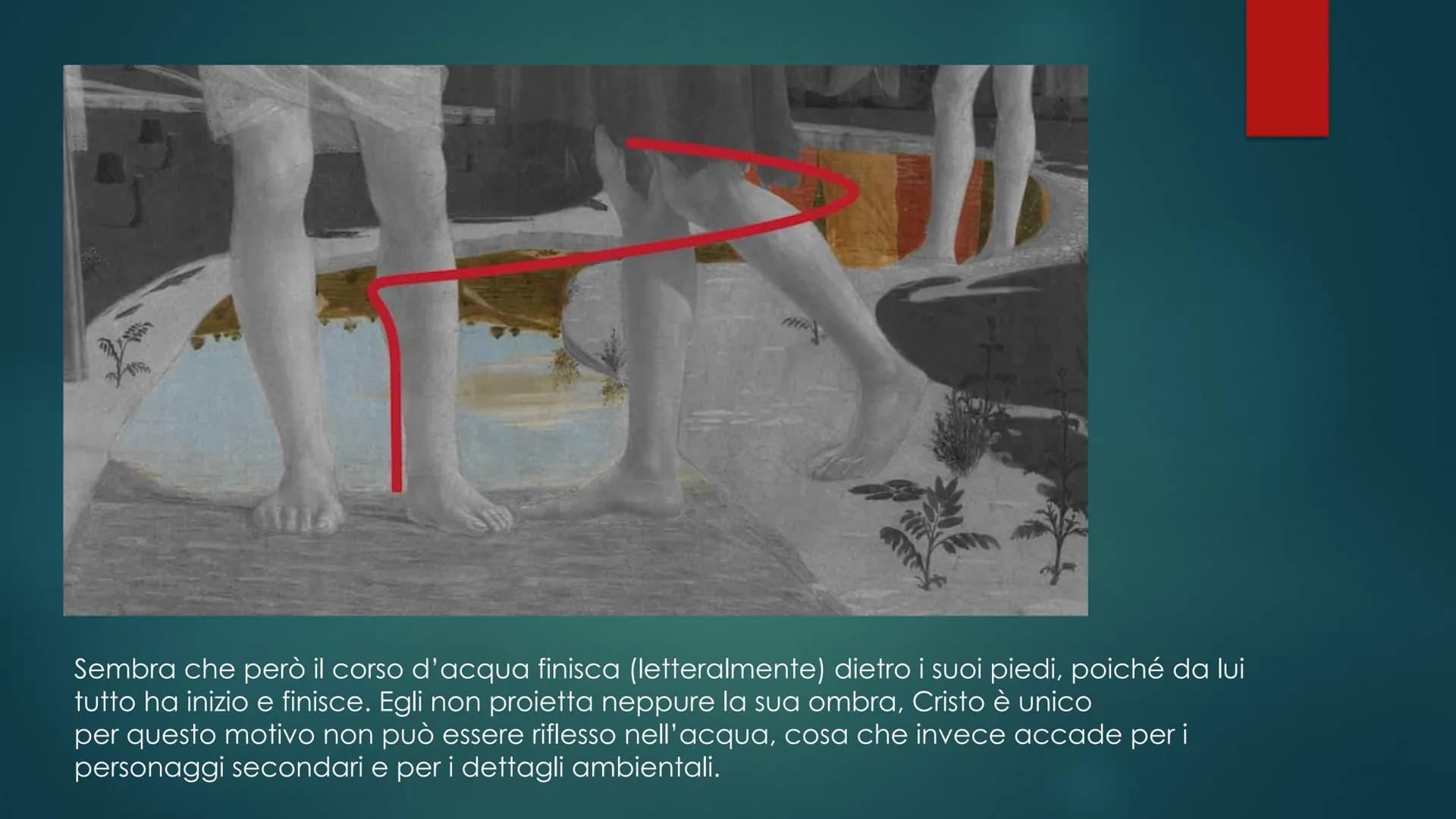 Piero Della Francesca (1420-1492)
Piero di Benedetto de' Franceschi
Pittore intellettuale di grande cultura, e
difficile da interpretare. Le