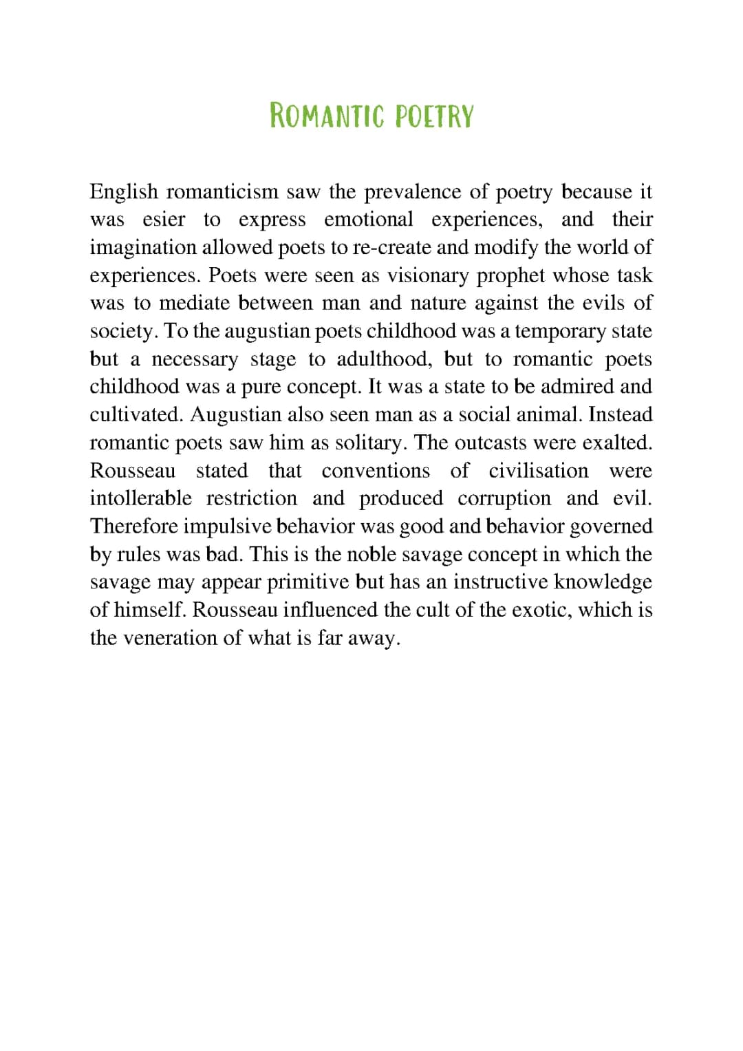 Why Humans Are Social Animals: Exploring Romanticism and Psychology
