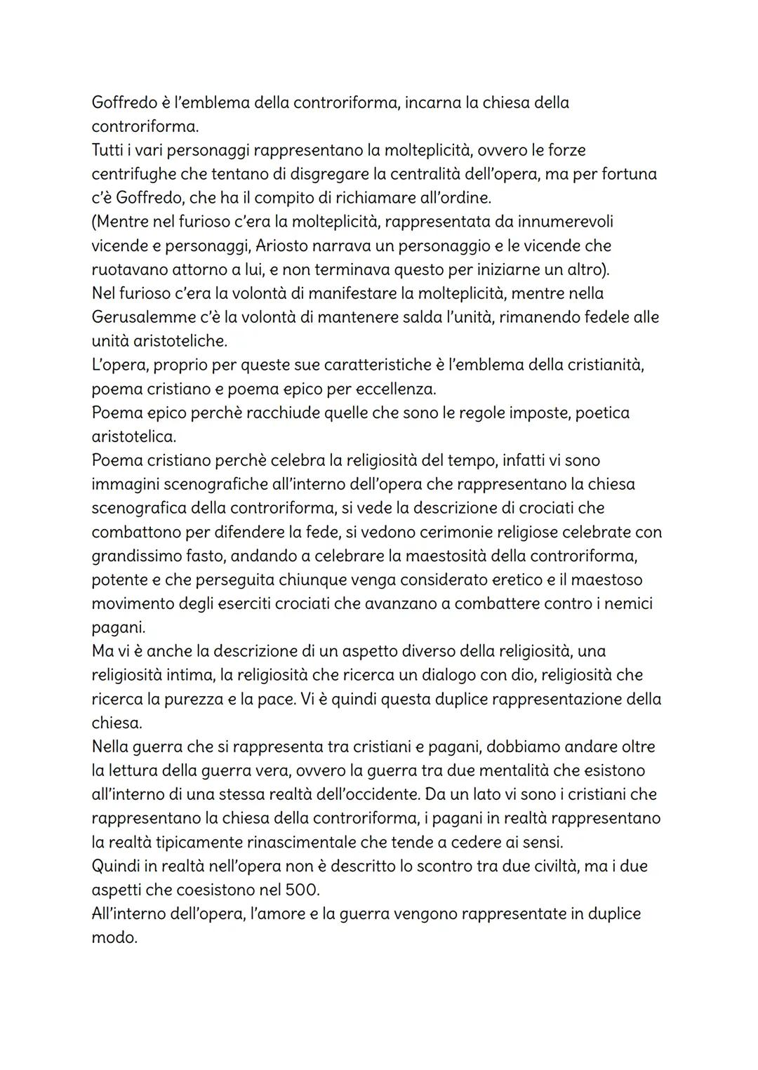 Tasso
Contesto storico
Nel 1559 con la pace di Cateau - Cambrésis l'Italia passa sotto il dominio
spagnolo, sarà un dominio rude e aspro.
La