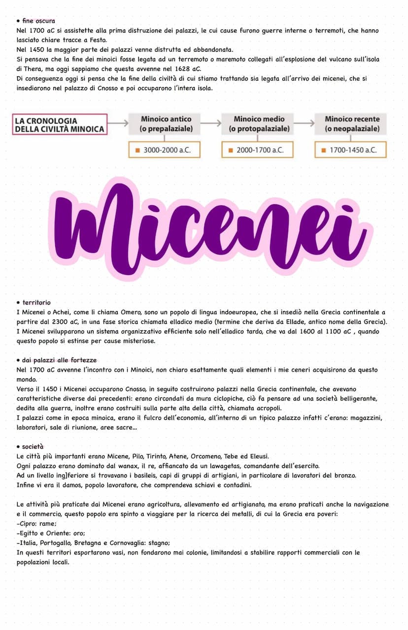 
<h2 id="minoicielalorocivilt">Minoici e la loro civiltà</h2>
<p>I Minoici dominarono l'Egeo, regnando su Creta e colonizzando le isole Cicl