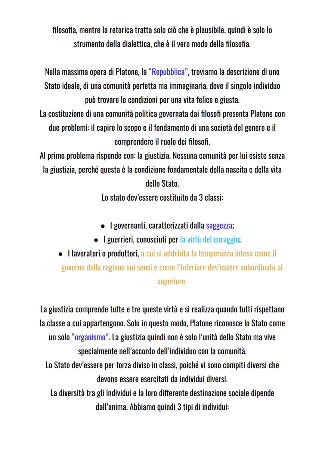Capitolo III, Filosofia
Platone
Aristocle nacque ad Atene nel 428 a.C. da una famiglia aristocratica, morì nel 347
a.C. Venne soprannominato