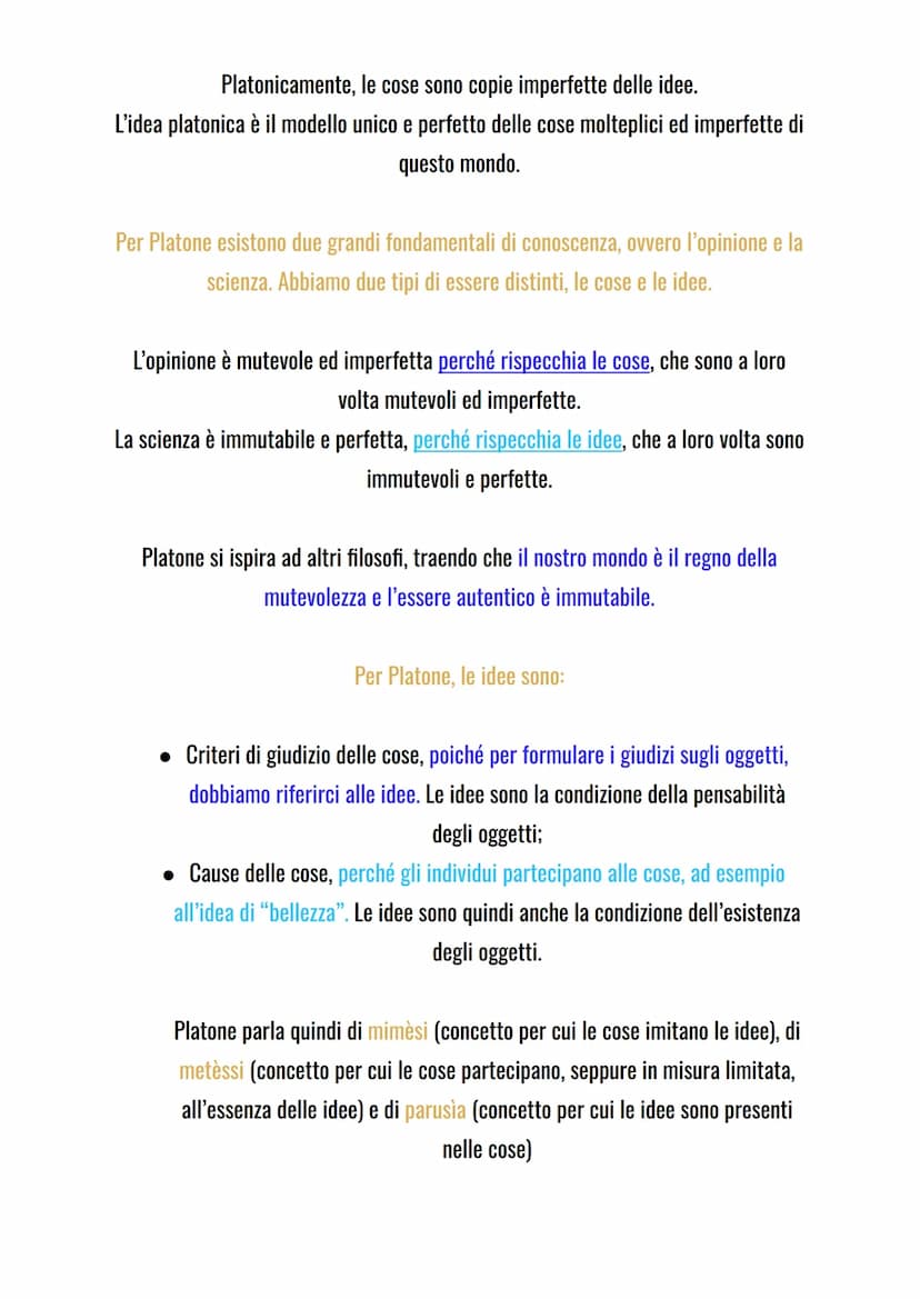 Capitolo III, Filosofia
Platone
Aristocle nacque ad Atene nel 428 a.C. da una famiglia aristocratica, morì nel 347
a.C. Venne soprannominato