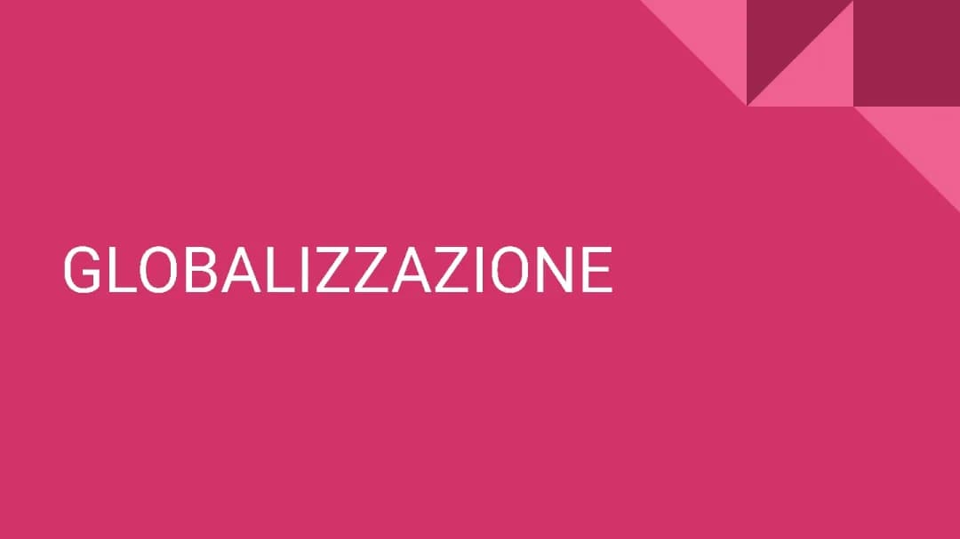 globalizzazione