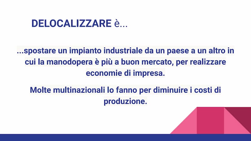 GLOBALIZZAZIONE COSA SI INTENDE PER GLOBALIZZAZIONE?
Interdipendenza tra i paesi, processo di
unificazione mondiale che porta a parlare del
