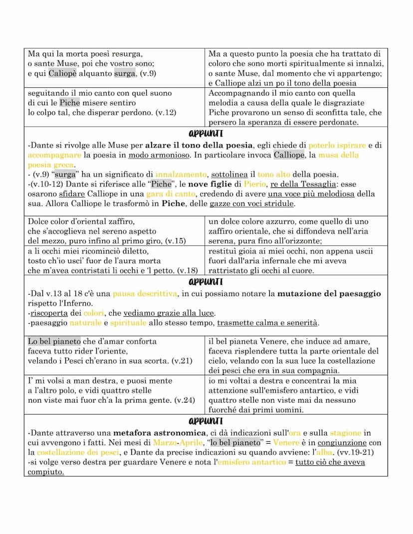 Purgatorio
Il Purgatorio è la II cantica della Divina commedia e ci troviamo nell'emisfero australe
o detto delle acque. Il centro dell'emis