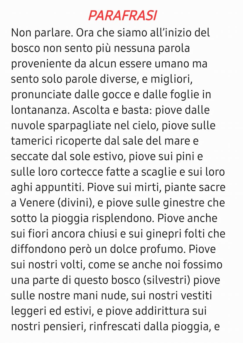 La Pioggia Nel Pineto
La lirica, pubblicata nel 1993, appartiene
alla sezione centrale di Alcyone, dedicata
all'estate. Il poeta, insieme a 