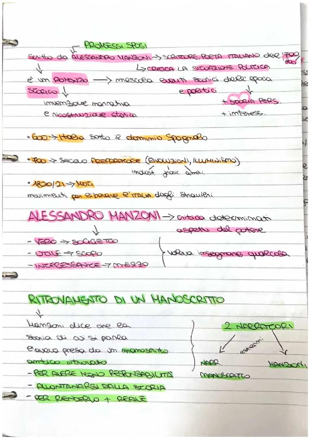 Le Caratteristiche dei Personaggi ne I Promessi Sposi di Alessandro Manzoni