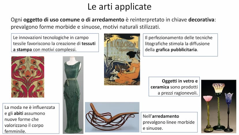 ART NOUVEAU Un'arte nuova
Il movimento Art Nouveau, sviluppatosi tra la fine dell'Ottocento e gli inizi del
Novecento, aspira a un'arte nuov