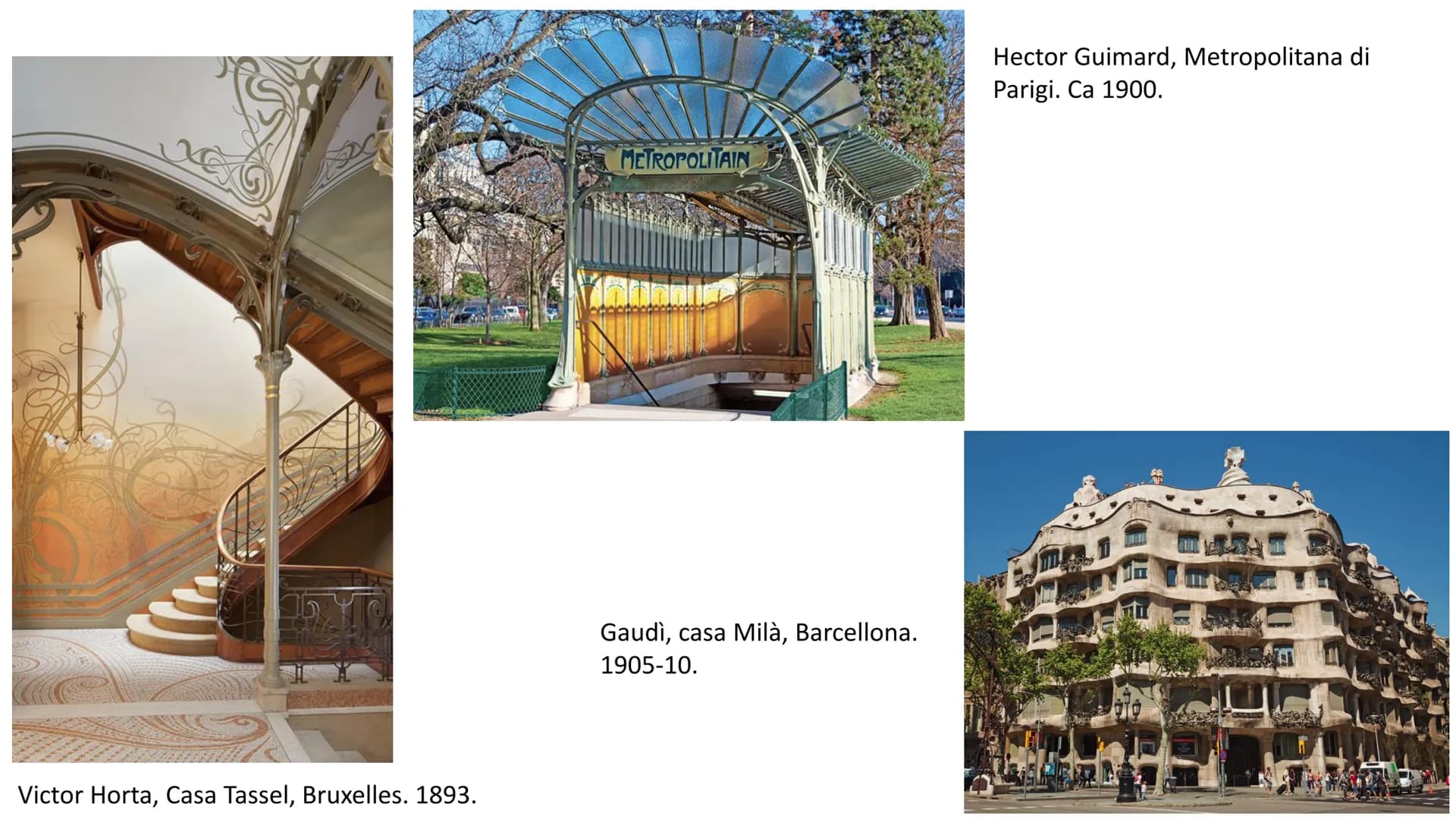 ART NOUVEAU Un'arte nuova
Il movimento Art Nouveau, sviluppatosi tra la fine dell'Ottocento e gli inizi del
Novecento, aspira a un'arte nuov
