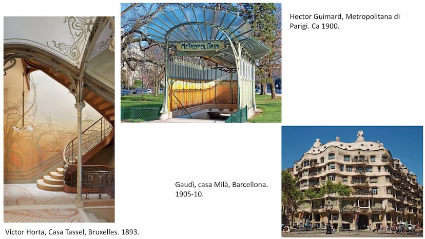 ART NOUVEAU Un'arte nuova
Il movimento Art Nouveau, sviluppatosi tra la fine dell'Ottocento e gli inizi del
Novecento, aspira a un'arte nuov