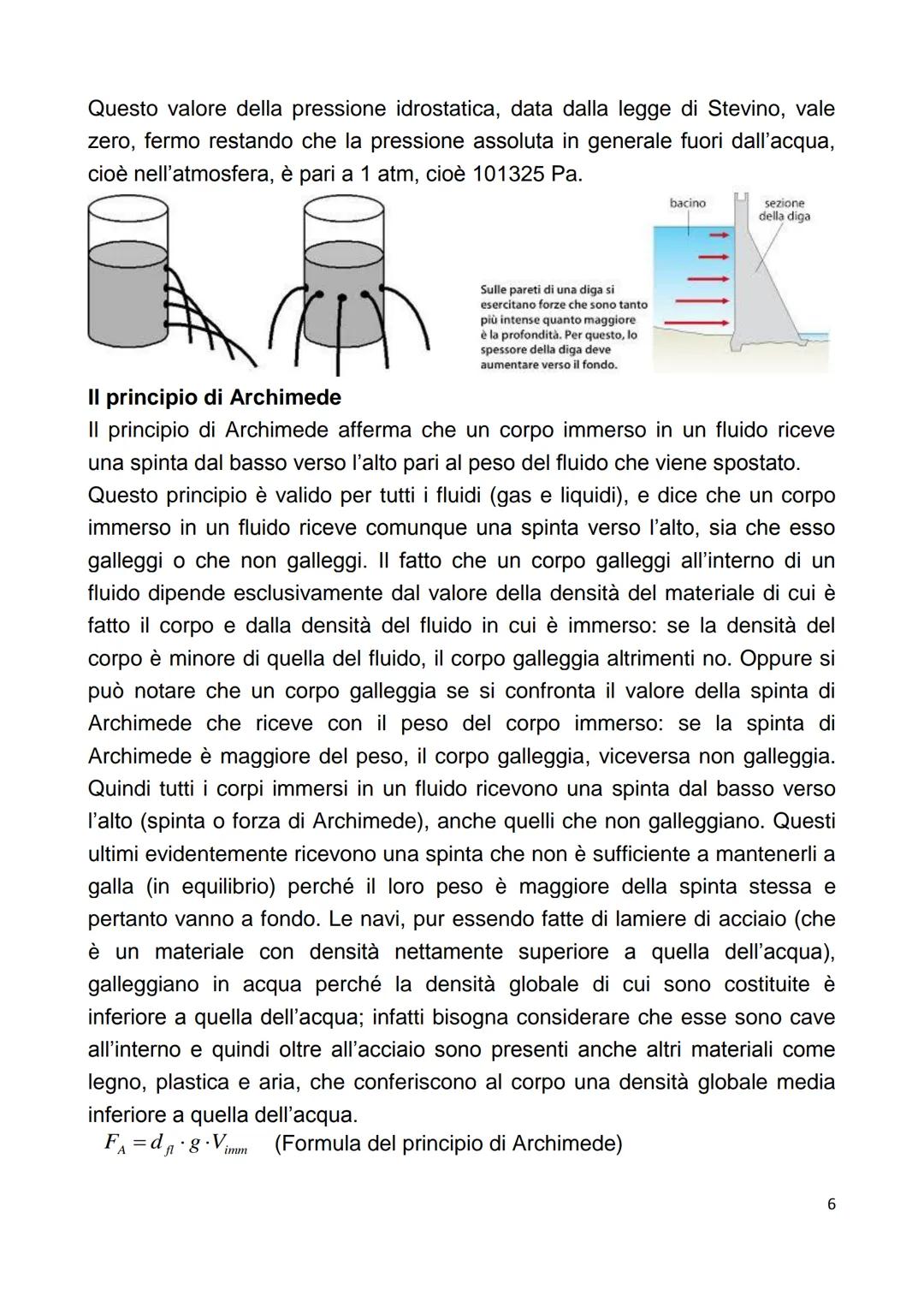 # Statica dei fluidi: l'equilibrio dei fluidi

Si definisce fluido una sostanza che si trova o allo stato liquido o allo stato
gassoso (o ae