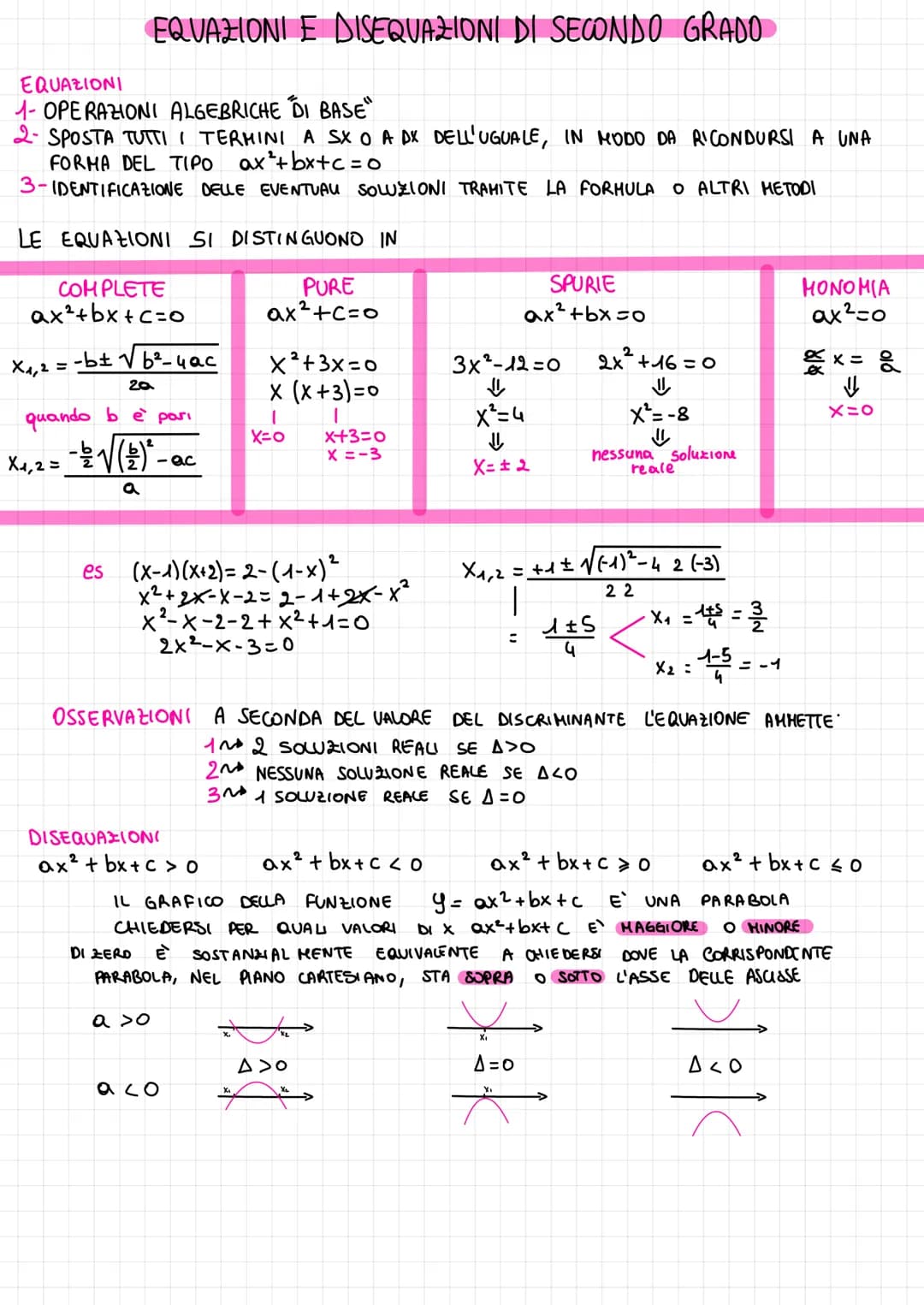 ESERCIZIO 3: RISOLVERE (x³+2x). 1 x²-4x+31 0
RACCOGLIENDO UNA X NELLA I PARENTESI LA DISEQUAZIONE DIVENTA
x(x²+2) 1 x²-4x+3120
L> E' SEMPRE 