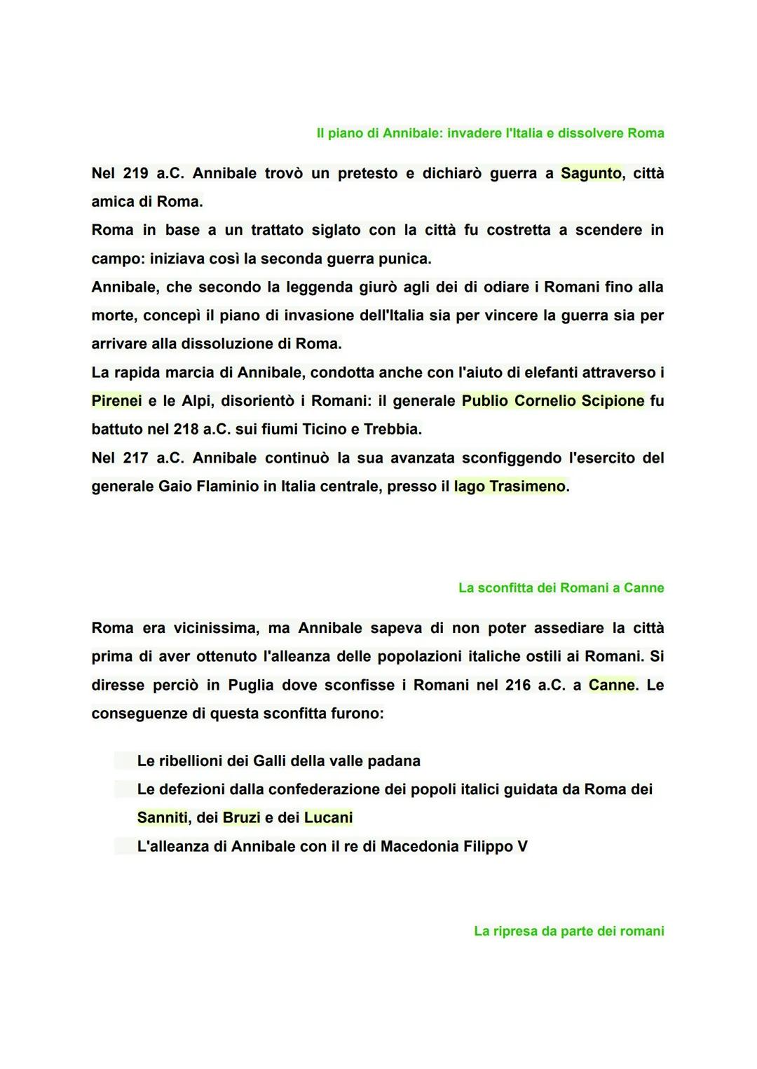 Guerre puniche: introduzione
Roma, con la vittoria romana sui cartaginesi nelle tre guerre puniche
combattute tra 264 e 146 a.C., compì il p