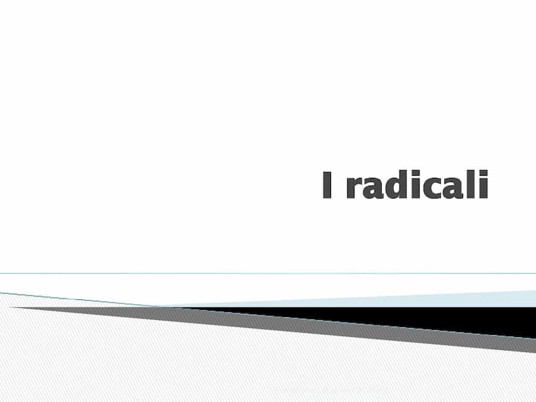 Know I radicali thumbnail