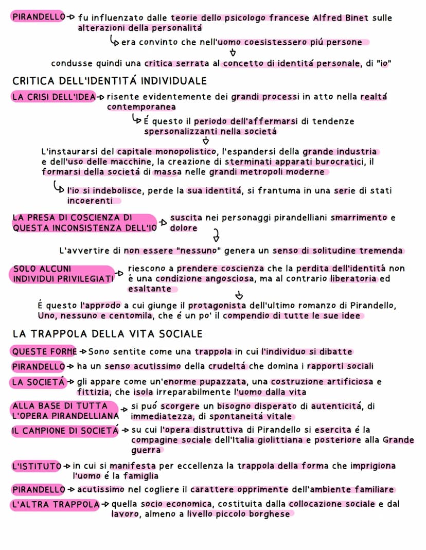 PIRANDELLO
VITA
PIRANDELLO Nasce a Girgenti nel 1867 da genitori borghesi antiborbonici
4 Frequenta il liceo classico e la facoltá di letter