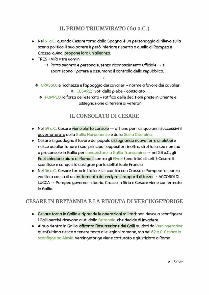 CAPITOLO I-L'ETA' DI GIULIO CESARE
ROMA DOPO SILLA
● La situazione torna ad essere instabile poiché la repubblica vive una crisi
irreversibi