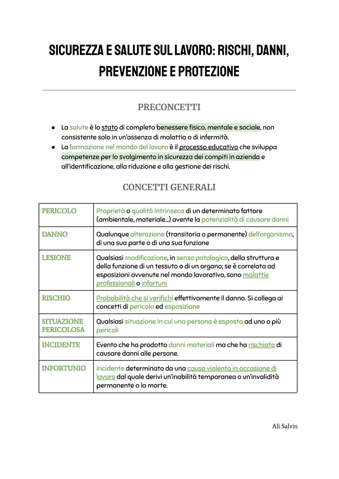 PREVENZIONE E PROTEZIONE

PREVENZIONE Complesso delle misure necessarie per evitare o diminuire i
rischi professionali

PROTEZIONE Insieme d