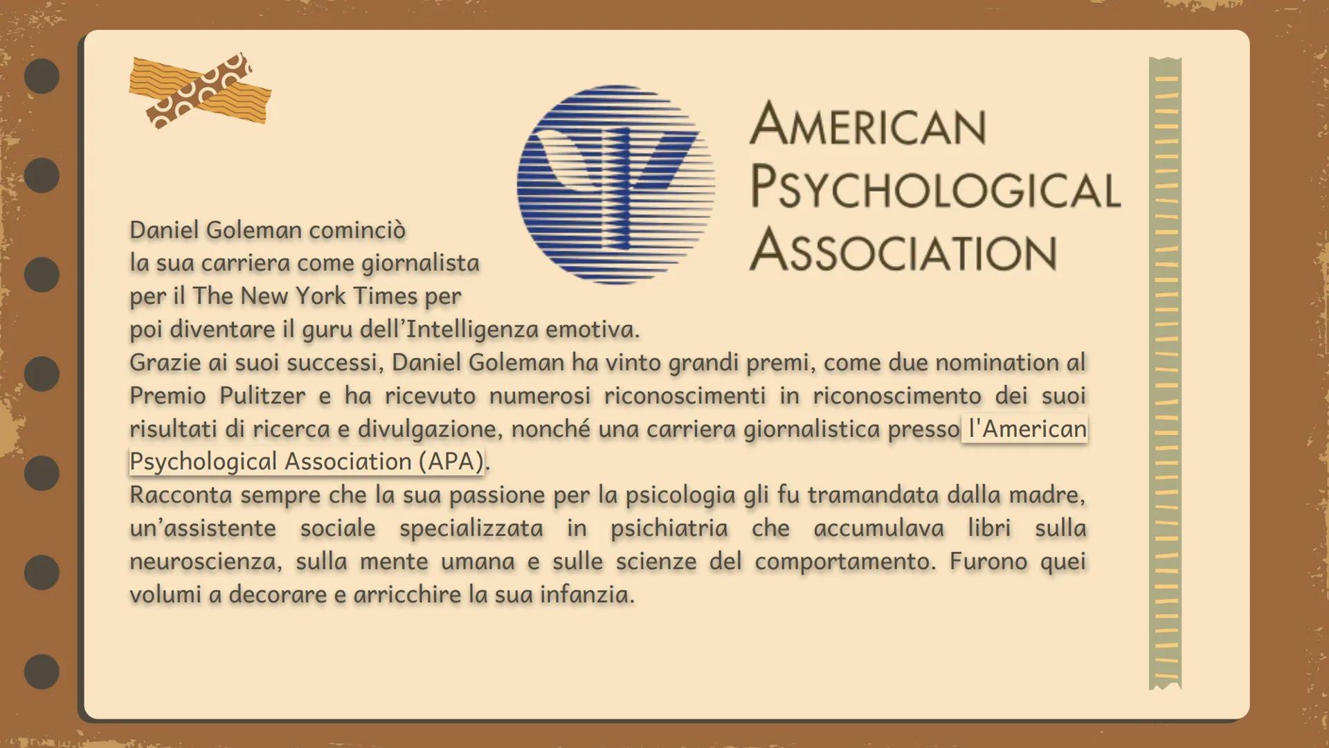 Daniel Goleman
E
L'intelligenza emotiva
Armela Vrapi 4^P 1
01 Daniel Goleman
02 Daniel Goleman: libri 04 Daniel Goleman e la teoria
dell'int