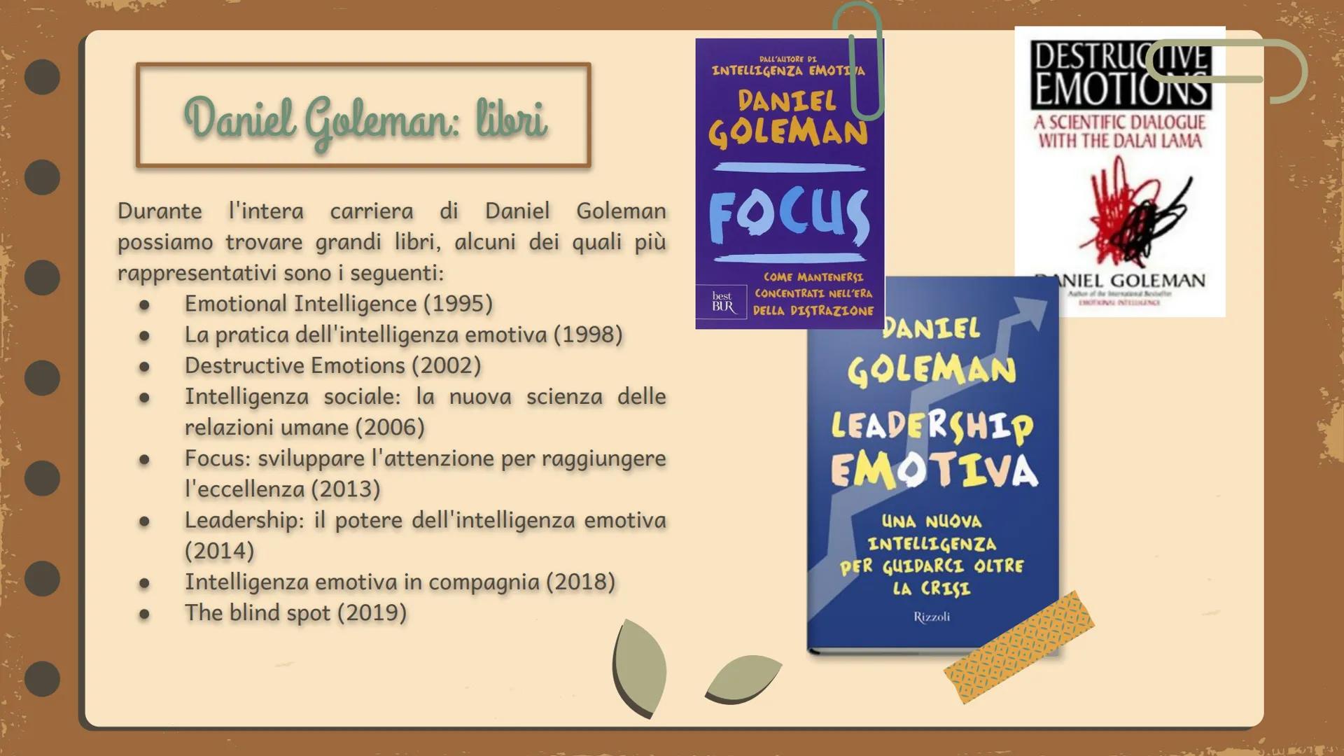 Daniel Goleman
E
L'intelligenza emotiva
Armela Vrapi 4^P 1
01 Daniel Goleman
02 Daniel Goleman: libri 04 Daniel Goleman e la teoria
dell'int