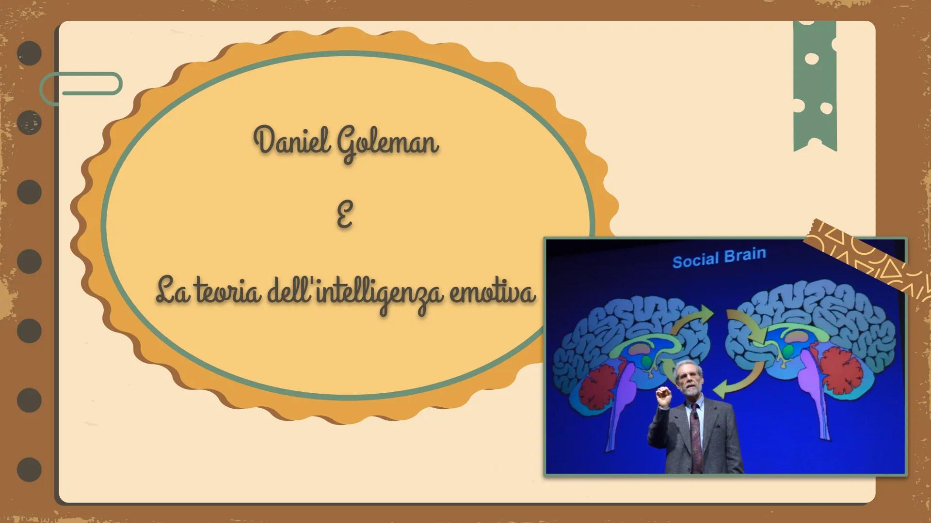 Daniel Goleman
E
L'intelligenza emotiva
Armela Vrapi 4^P 1
01 Daniel Goleman
02 Daniel Goleman: libri 04 Daniel Goleman e la teoria
dell'int