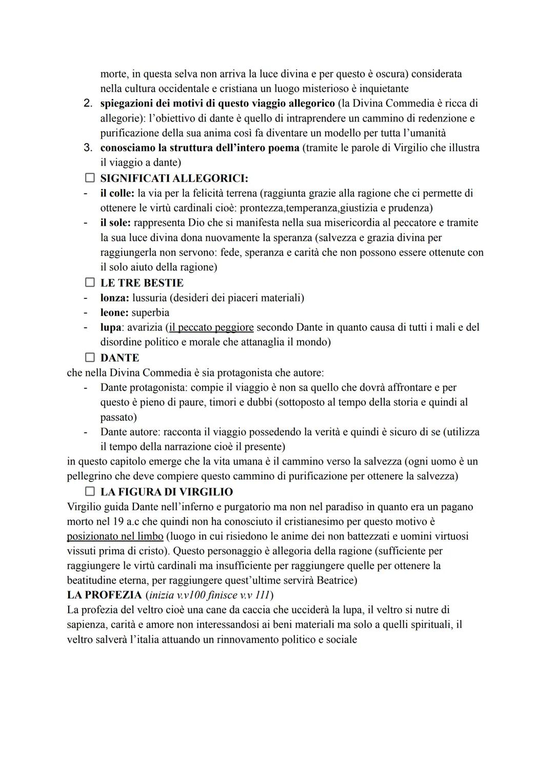 CANTO I- INFERNO
COMMENTO
nella notte del 7 Aprile del 1300 dante si smarrisce per una selva oscura (talmente angosciosa
che gli risulta dif