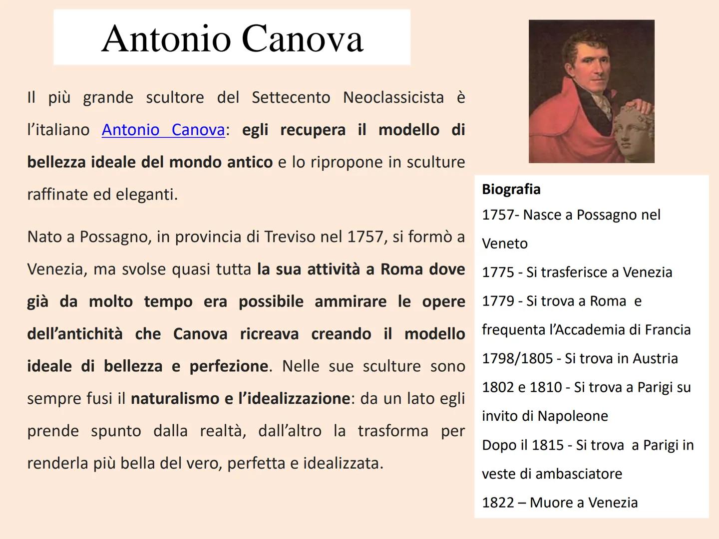 Contesto storico - politico
La vicenda del Neoclassicismo inizia verso la metà del XVIII secolo
(1750), per concludersi con la fine dell'imp