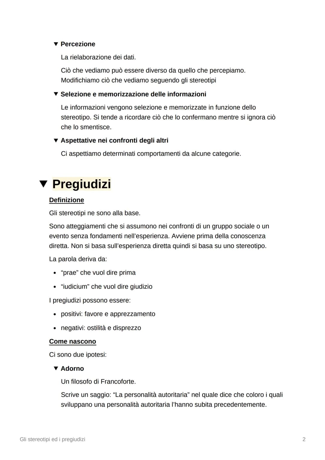 Gli stereotipi ed i pregiudizi
Tags Pregiudizi Psicologia sociale Stereotipi
▼ Stereotipi
Definizione
Un insieme di credenze semplificate e 