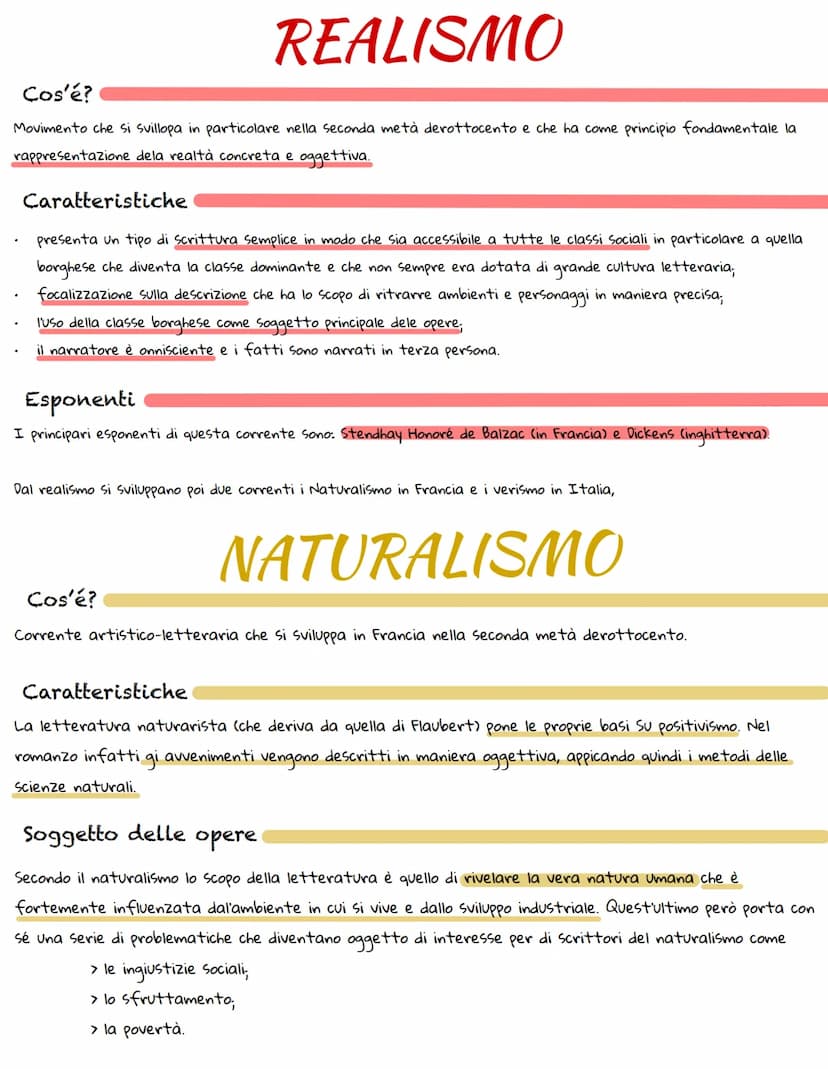 ITALIANO REALISMO
Cos'è?
Movimento che si svillopa in particolare nella seconda metà derottocento e che ha come principio fondamentale la
ra