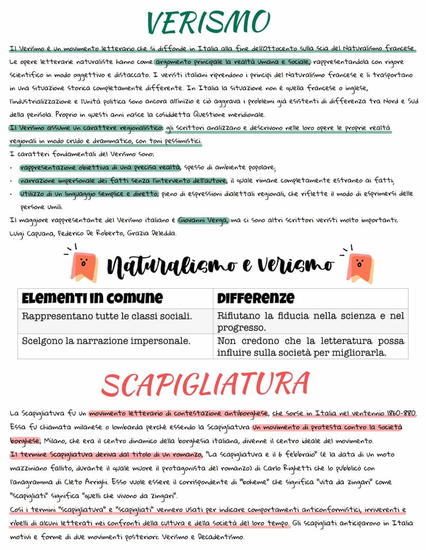 ITALIANO REALISMO
Cos'è?
Movimento che si svillopa in particolare nella seconda metà derottocento e che ha come principio fondamentale la
ra