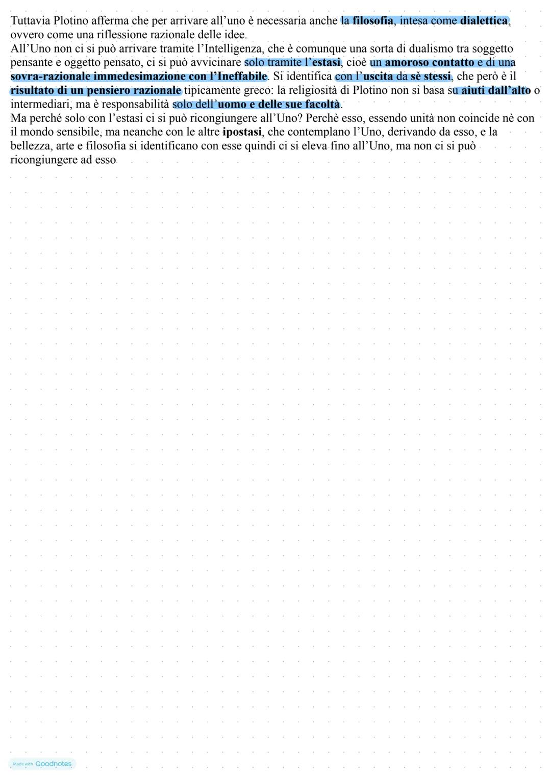 IL NEOPLATINISMO
1. Plotino
Plotino nasce nel 205 d.c. a Licopoli ma nel 232 si trasferisce ad Alessandria, nel corso della sua vita si
tras