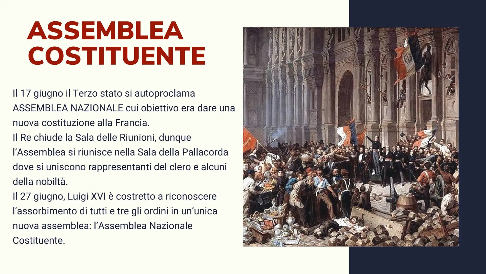 RIVOLUZIONE FRANCESE CONVOCAZIONE
STATI GENERALI
CRISI E
DEGLI
Nella seconda metà del 700' la
Francia deve affrontare una crisi
finanziaria 