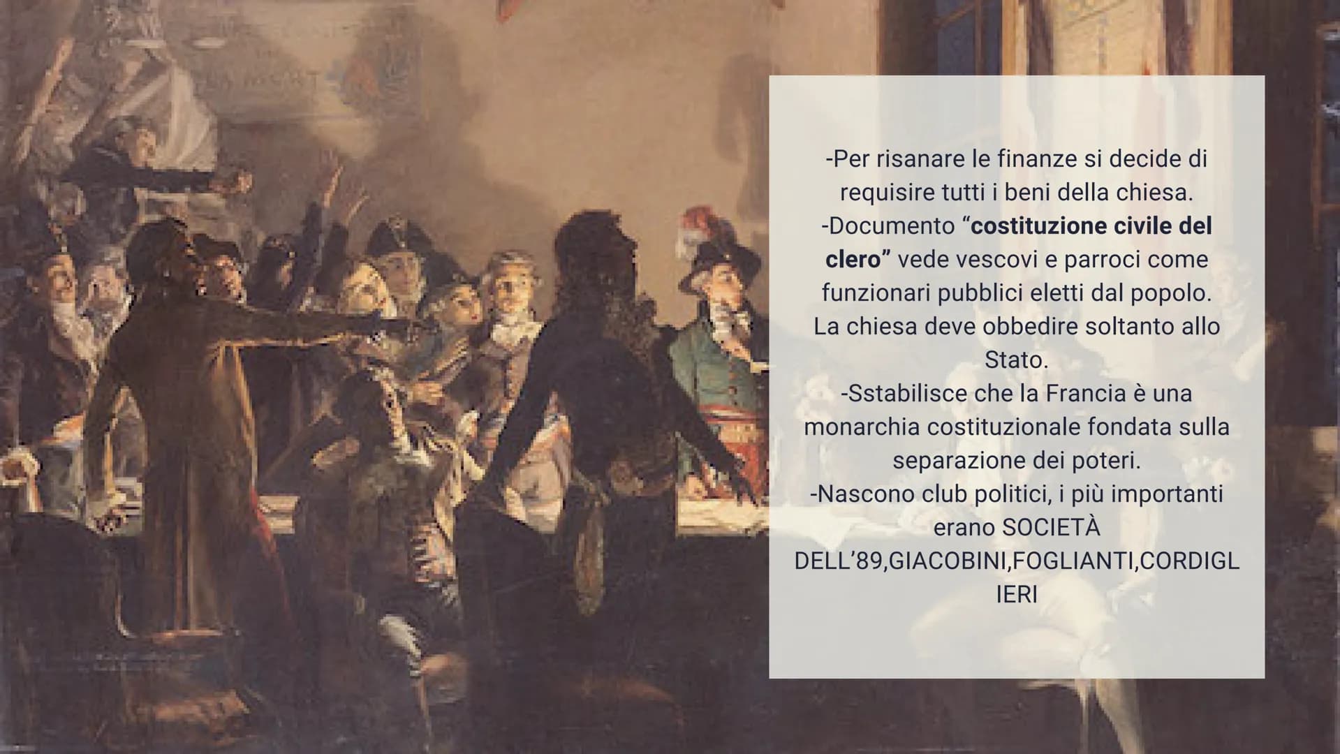 RIVOLUZIONE FRANCESE CONVOCAZIONE
STATI GENERALI
CRISI E
DEGLI
Nella seconda metà del 700' la
Francia deve affrontare una crisi
finanziaria 