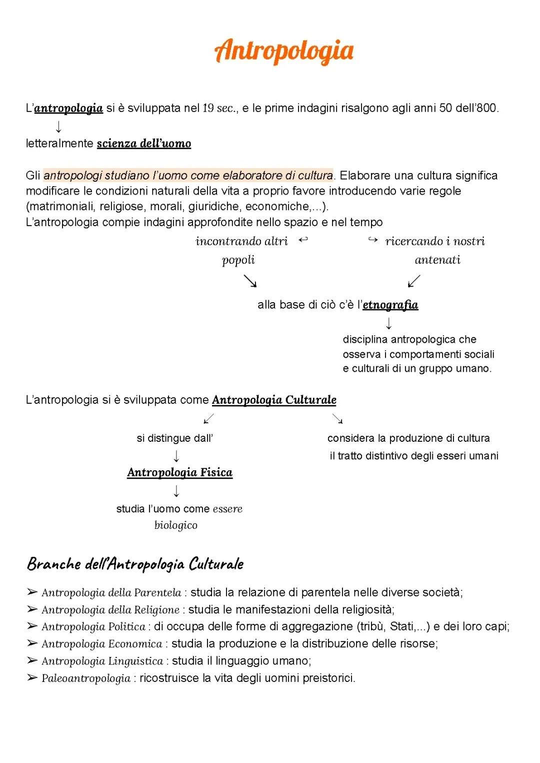 Scopriamo la storia dell'antropologia culturale e le sue branche