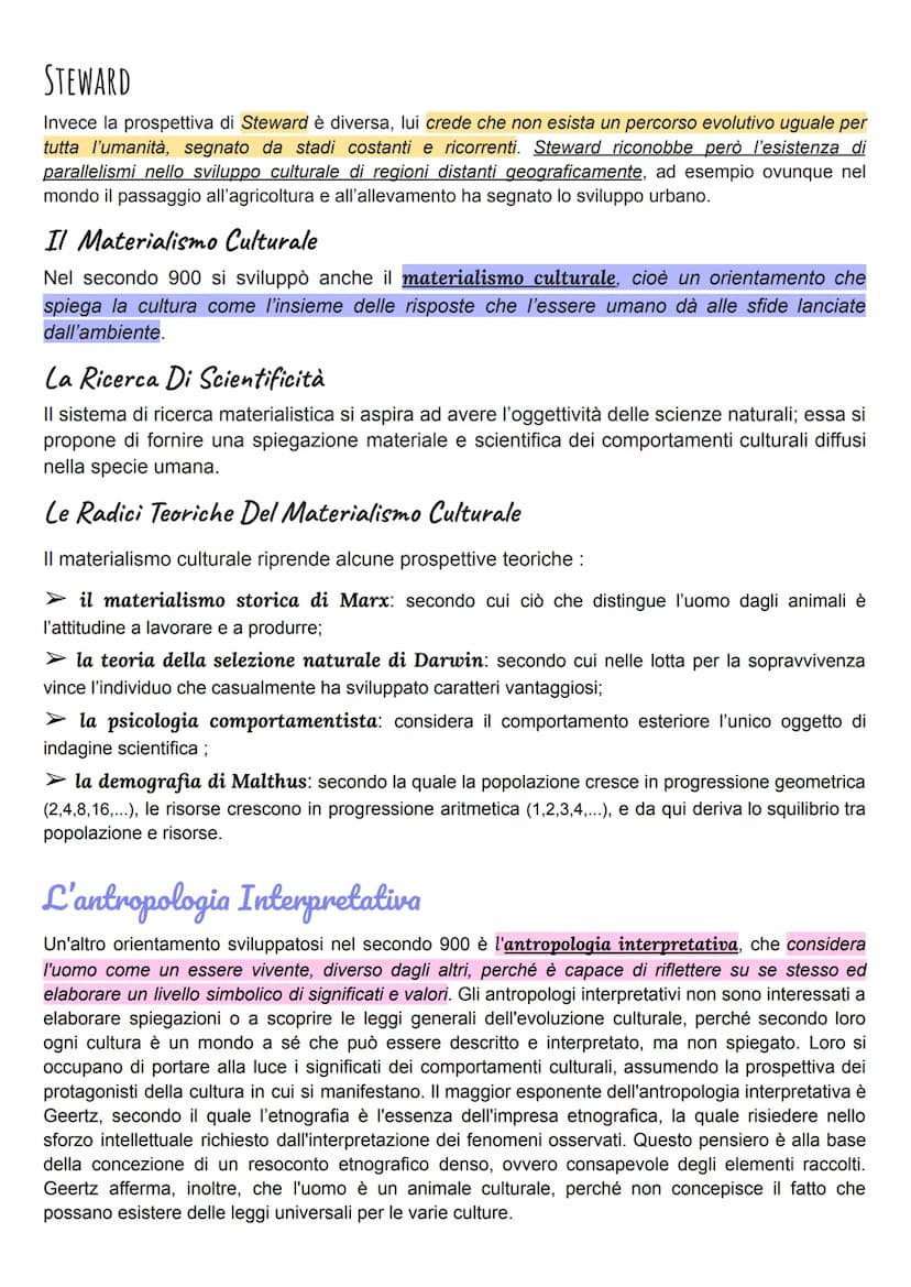 Antropologia
L'antropologia si è sviluppata nel 19 sec., e le prime indagini risalgono agli anni 50 dell'800.
↓
letteralmente scienza dell'u