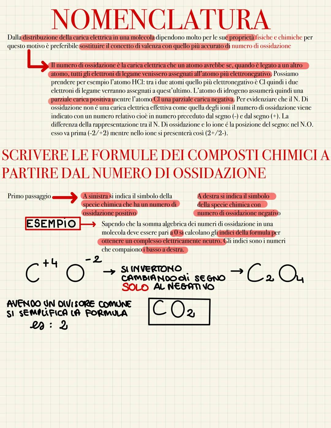 NOMENCLATURA
Dalla distribuzione della carica elettrica in una molecola dipendono molto per le sue proprietà fisiche e chimiche per
questo m
