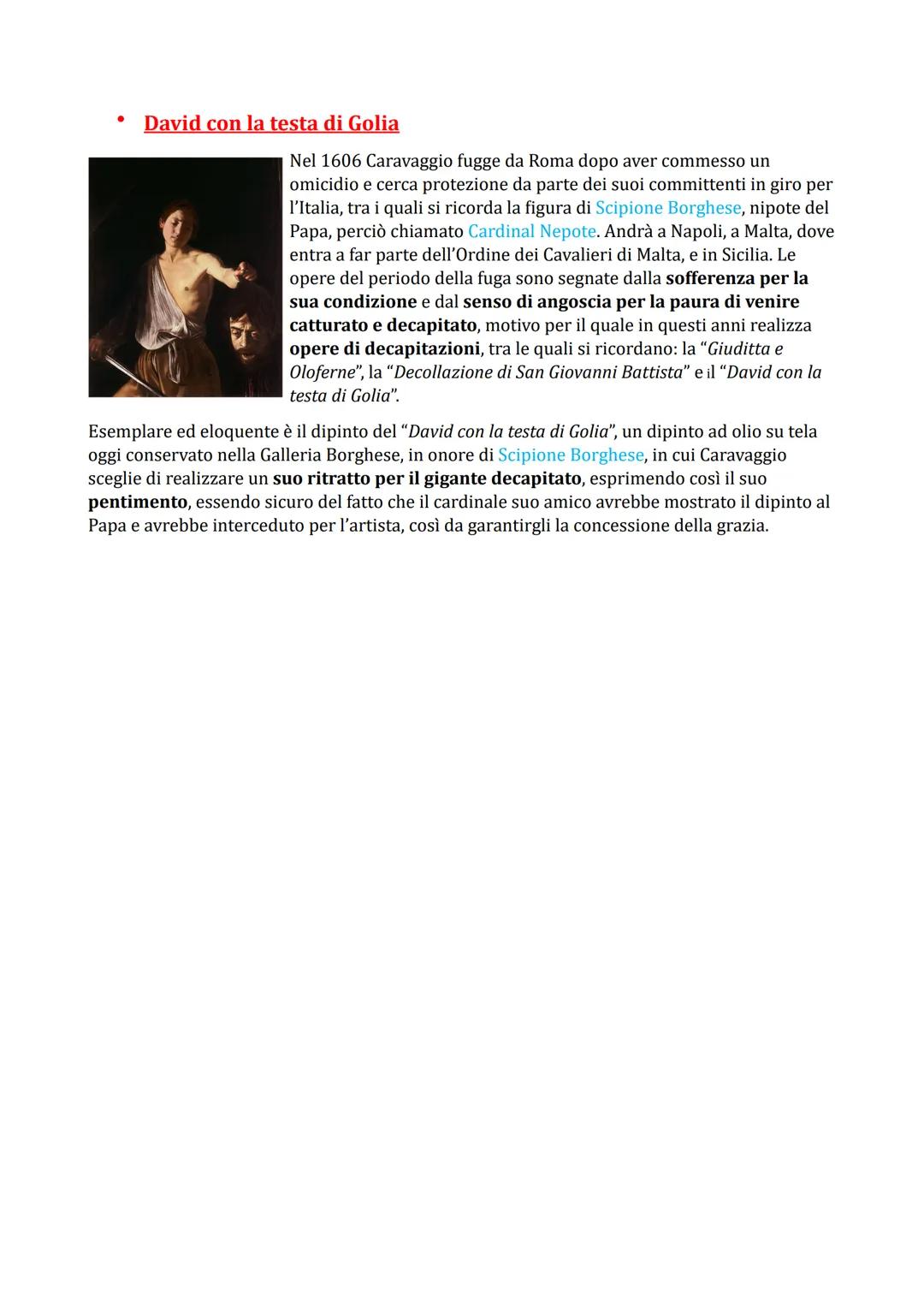 # CARAVAGGIO

Michelangelo Merisi nacque a Caravaggio (presso Bergamo, in Lombardia) nel 1571 e
trascorse gli anni dell'infanzia tra Caravag