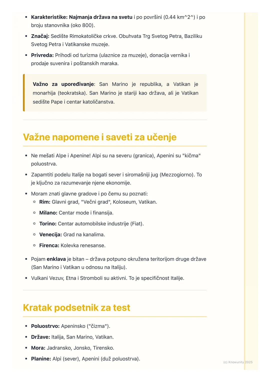 # Geografija Apeninskog
# poluostrva (Italija, San Marino,
# Vatikan)

## Uvod u Apeninsko poluostrvo

Apeninsko poluostrvo se nalazi u Južn