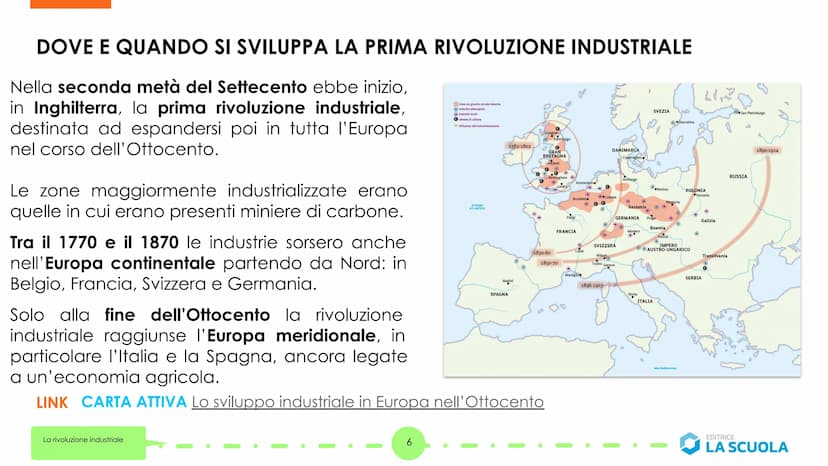 CHEES
Prima rivoluzione
industriale: 1770-1870
La rivoluzione industriale
Le rivoluzioni industriali
1
O
Seconda rivoluzione
industriale: 18
