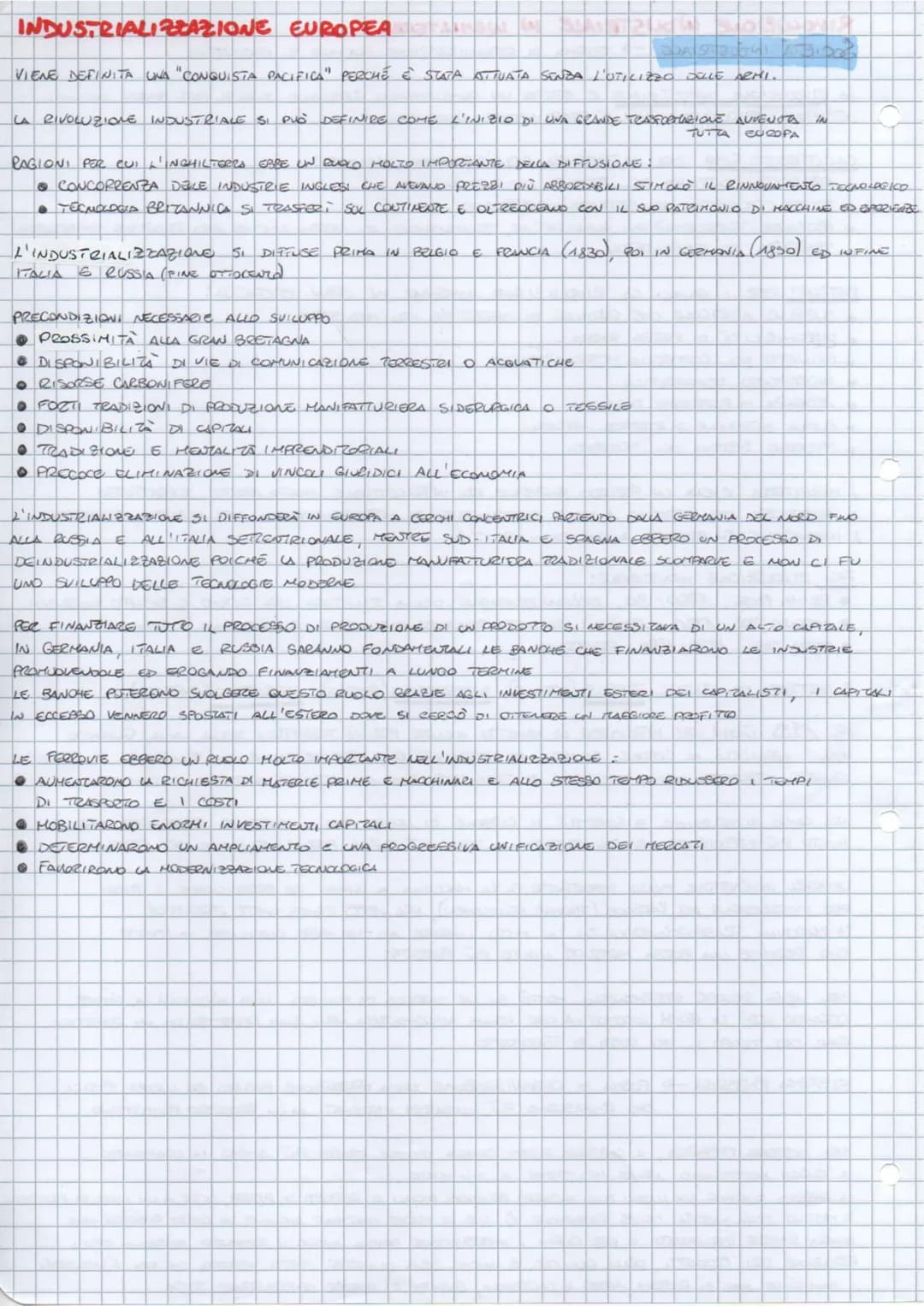 
<p>La Rivoluzione Industriale è stata un cambiamento graduale che si è protratto per secoli, quindi definirla rivoluzione non è propriament