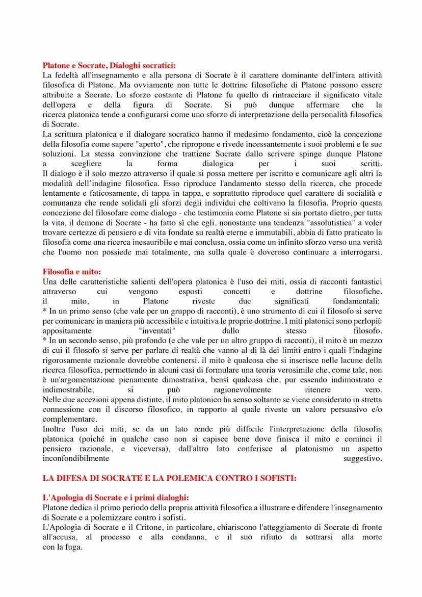 FILOSOFIA: PLATONE
LA VITA:
Le prime esperienze politiche:
Platone nacque ad Atene, da famiglia aristocratica, nel 428/427 a.C. Il suo vero 
