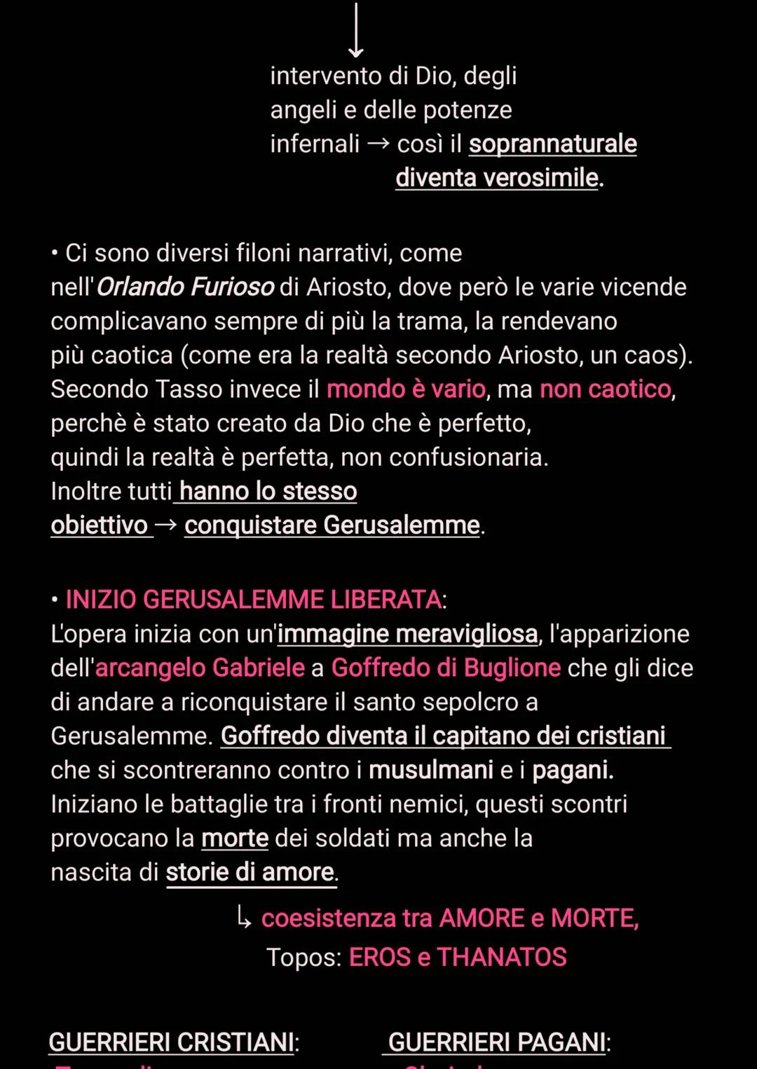 LA GERUSALEMME LIBERATA
Realizzata tra il 1570 e il 1575
Poema dedicato al duca Afonso II d'Este
●
20 canti, in ottave (tipico dei poemi epi