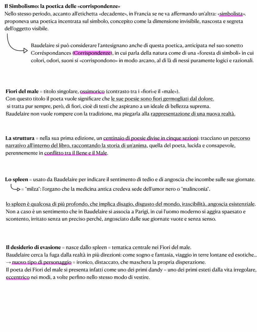 BAUDELAIRE, I "POETI MALEDETTI" E IL SIMBOLISMO
La cultura razionalista del Positivismo, dopo aver dominato incontrastata nella seconda meta