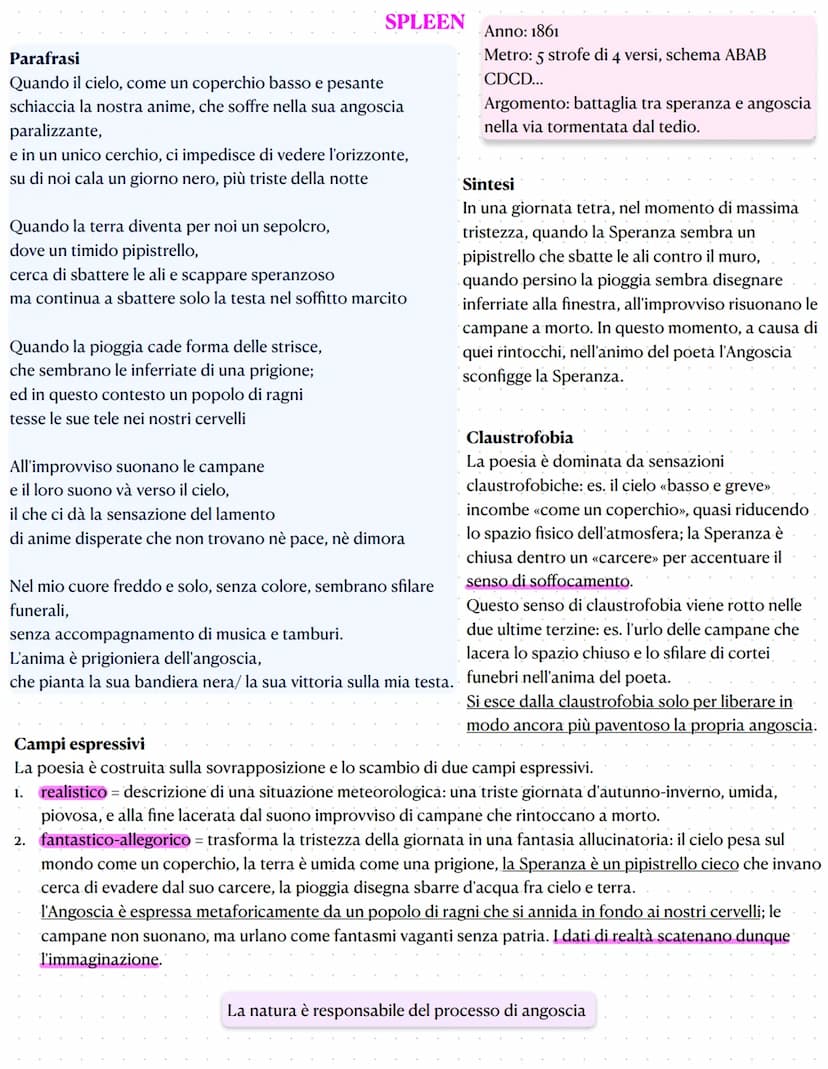BAUDELAIRE, I "POETI MALEDETTI" E IL SIMBOLISMO
La cultura razionalista del Positivismo, dopo aver dominato incontrastata nella seconda meta
