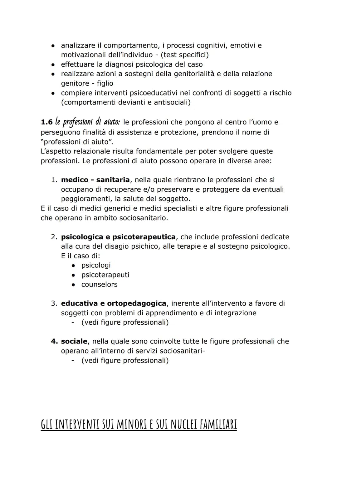 INTERVENTI IN AMBITO SOCIO SANITARIO
1 la figura professionale dell'operatore socio sanitario
1.1 I servizi alla persona
Nell'ambito dei ser