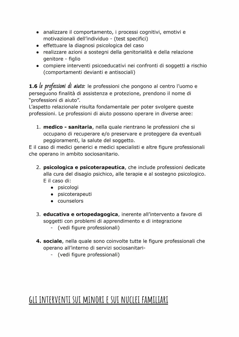 INTERVENTI IN AMBITO SOCIO SANITARIO
1 la figura professionale dell'operatore socio sanitario
1.1 I servizi alla persona
Nell'ambito dei ser