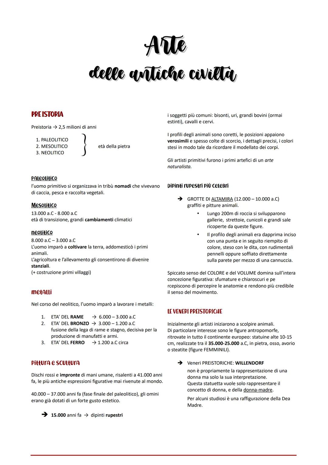 Arte delle Antiche Civiltà: Un Viaggio nella Storia