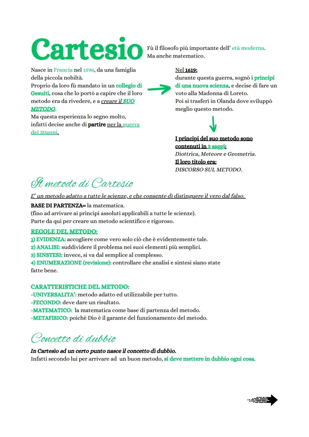 Cartesio - filosofia