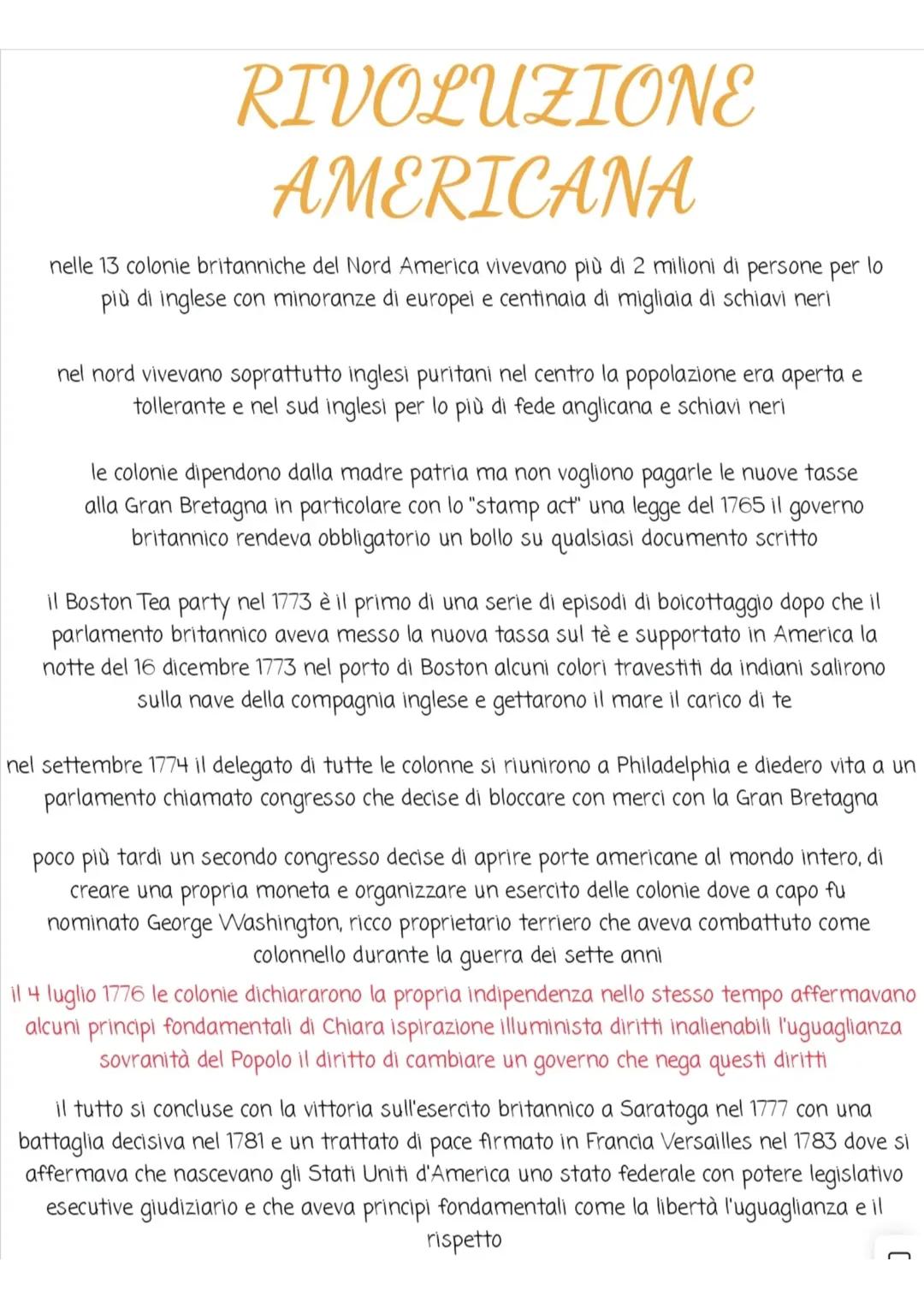Rivoluzione Americana 