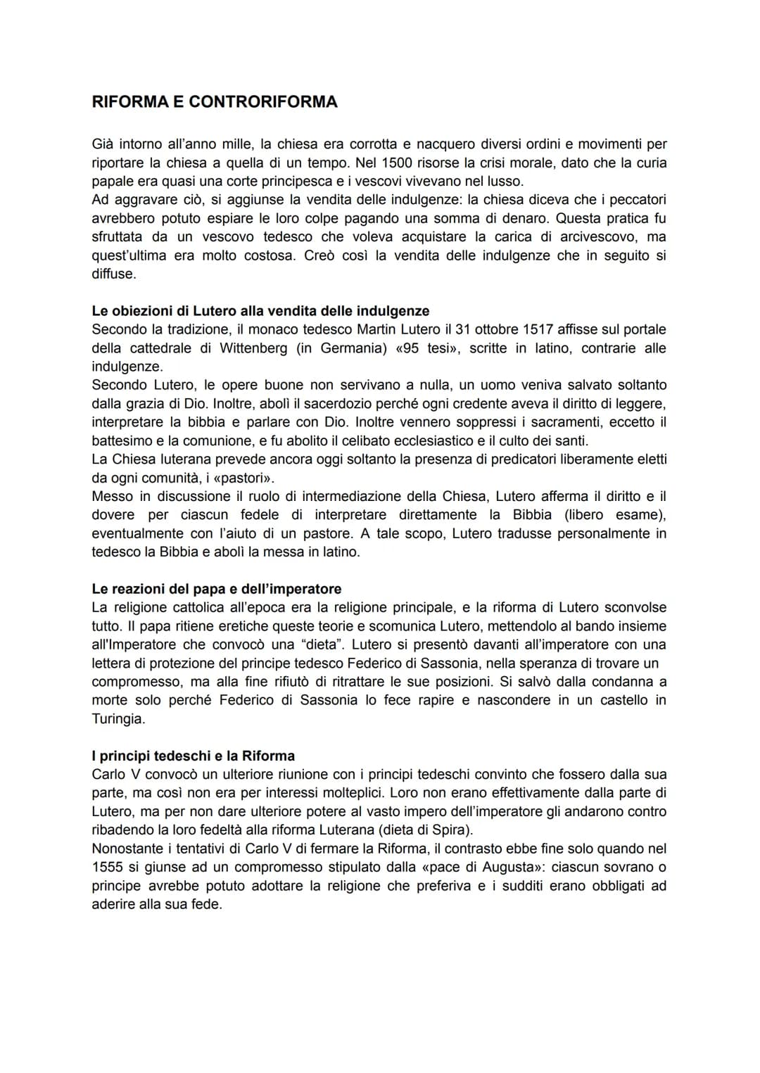 RIFORMA E CONTRORIFORMA
Già intorno all'anno mille, la chiesa era corrotta e nacquero diversi ordini e movimenti per
riportare la chiesa a q