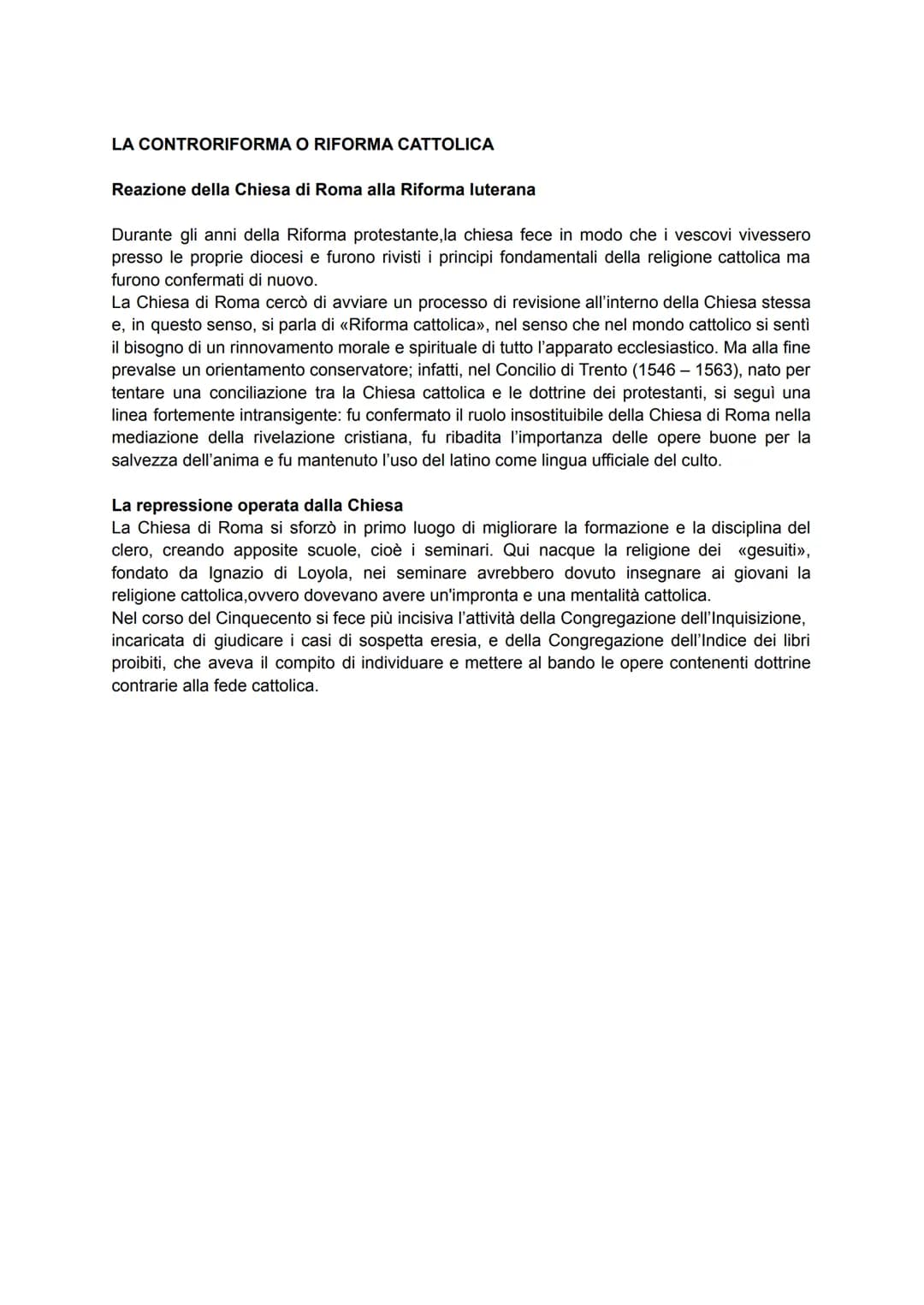 RIFORMA E CONTRORIFORMA
Già intorno all'anno mille, la chiesa era corrotta e nacquero diversi ordini e movimenti per
riportare la chiesa a q
